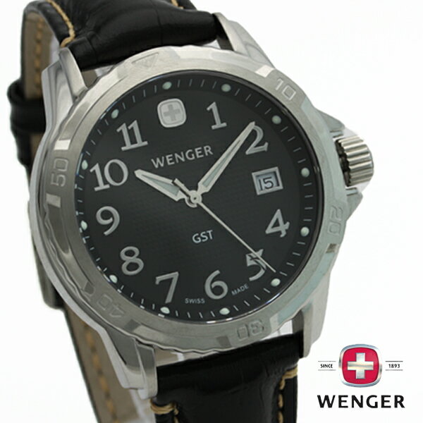 WENGER ウェンガー 腕時計 GST ジーエスティー ブラック WEN78235 送料…...:vanilla-vague:10423271