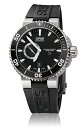 オリス 腕時計 ORIS Aquis Titan Small Second Date (アクイス チタン スモールセコンドデイト) ブラック/ラバー 743.7664.71.54R 【オリス 時計】 送料無料