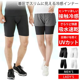 <strong>冷感インナー</strong> メンズ <strong>レディース</strong> [ 接触冷感 着圧でスリム ] インナー パンツ スポーツタイツ レギンス タイツ スパッツ コンプレッションウェア トレーニングウェア ランニングウェア スポーツウェア ゴルフウェア ヨガウェア 肌着 登山 ゴルフ 野球 サッカー ラドウェザー