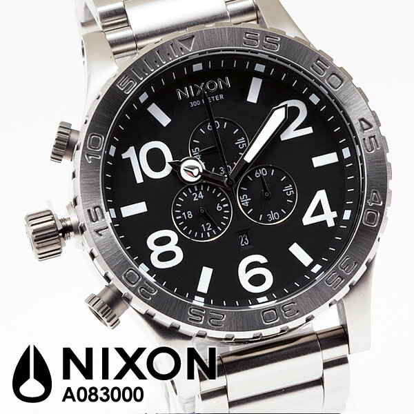 ニクソン NIXON 腕時計 51-30 CHRONO A083-000 A083000 クロノグラフ【ky】 FS_708 送料無料人気の重厚BIGフェイスモデル！！フィフティーワンサーティー