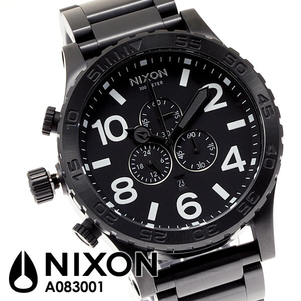 ニクソン NIXON 腕時計 51-30 CHRONO A083-001 A083001 クロノグラフ人気の重厚BIGフェイスモデル！！フィフティーワンサーティー