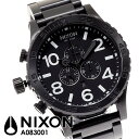 ニクソン NIXON 腕時計 51-30 CHRONO A083-001 A083001 クロノグラフ 送料無料人気の重厚BIGフェイスモデル！！フィフティーワンサーティー