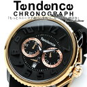 TENDENCE テンデンス Round Gulliver Chrono クロノグラフ腕時計 ラバーベルトウォッチ ピンクゴールド×ブラック 02046012AA 送料無料ユニセックスにもOK！テンデンス クロノグラフ腕時計 ブラック