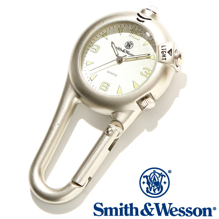 [Ki] X~XEFb\ Smith & Wesson XCX ~^[v CARABINER CLASSIC WATCH SILVER SWW-36-SLV [y] [bsO] []