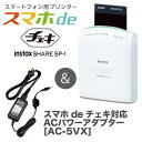 【送料無料】【代引料無料】スマホdeチェキ本体 ＆ACパワーアダプター[AC-5VX] FUJIFILM：【楽ギフ_包装選択】【楽ギフ_のし宛書】【楽ギフ_メッセ】【RCP】【P27Mar15】【開幕スペシャル 全品ポイント5倍】【smtb-u】【EL-WE】