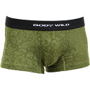 2点購入で送料無料)グンゼ BODY WILD(ボディワイルド)ペイズリー柄ローライズボクサーパンツ前とじ(BWE065G)ナイロンジャガードストレッチ