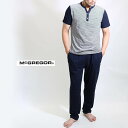 送料無料McGREGOR(マックレガー)ルームウエア上下セット(半袖ヘンリーネックtシャツとロングパンツの上下組み)楽天お買い物マラソン