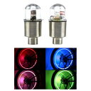 LEDライト タイヤバルブキャップ 《2個入り》