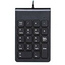 USBテンキー MLD-268 ブラック 有線 接続 軽量 ...