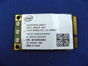 IntelWirelessWiFiLink4965AGN【MiniPCI-Express/無線LANカード】