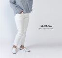 【1500円OFF&2点購入1000円OFFクーポン&10倍ポイント 1/9 20:00-1/16 1:59まで】D.M.G. DMG アンクルカットホワイトデニム 13-762D【DMG】