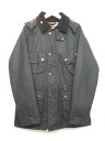14AW ホワイト マウンテニアリング バブアー ワックスコットンフーデッドジャケット ブルゾン コート SLビデイル インターナショナル 36 黒 ブラック WM1473201 WAX COTTON HOODED JACKET/L11 メンズ 【中古】【ベクトル 古着】 170106 ベクトル マークスラッシュ