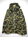 アベイシングエイプ A BATHING APE ファースト カモ スノーボートジャケット パーカー ブルゾン スノボウェア サル迷彩 ロゴ 刺繍 カーキ XL 1ST CAMO SNOW BOARD JACKET/B145 メンズ 【中古】【ベクトル 古着】 170202 ベクトル マークスラッシュ