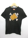ユニクロ UNIQLO Tシャツ カットソー 半袖 丸首 プリント S 黒 メンズ/D44 メンズ 【中古】【ベクトル 古着】 170519 ベクトル マークスラッシュ