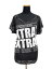 ザラ ZARA Tシャツ カットソー プリント フレンチスリーブ S グレー系 マルチ レディース/l36 レディース 【中古】【ベクトル 古着】 180530 ベクトル マークスラッシュ