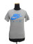 ナイキ NIKE プリント Tシャツ カットソー 半袖 ロゴ 丸首 M グレー×青 レディース/K182 レディース 【中古】【ベクトル 古着】 180911 ベクトル マークスラッシュ