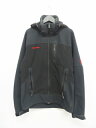 マムート MAMMUT プラノ フーディー Plano Hoody ジャケット ブルゾン パーカー ソフトシェル 裏地フリース 1010-12361 サイズL 黒 ブラック メンズ 【中古】【ベクトル 古着】 170525 ベクトル マークスラッシュ