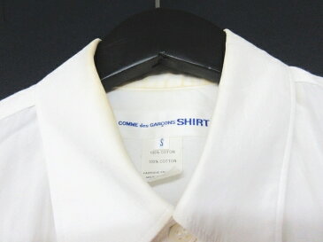 コムデギャルソンシャツ COMME des GARCONS SHIRT シャツ カットソー パッチワーク チェック柄 白 マルチカラー サイズS メンズ 【中古】【ベクトル 古着】 180227 ベクトル マークスラッシュ