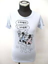ディズニー Disney ユニクロ UNIQLO ミッキー プリント Tシャツ カットソー 丸首 キャラクター S 青 ブルーレディース/7 レディース 【中古】【ベクトル 古着】 170522 ベクトル マークスラッシュ
