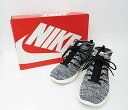 ナイキ NIKE LUNAR FLYKNIT CHUKKA フライニットチャッカ US10 白黒 ブランド古着ベクトル 中古▲ 170601 0030 メンズ