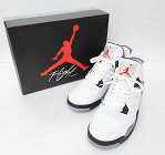 ナイキ NIKE AIR JORDAN 4 RETRO (308497-103) WHITE CEMENT GREY US10 ホワイト ブランド古着ベクトル 中古▲ 170612 0090 メンズ