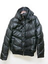ミッシェルクランオム M.K HOMME 裾リブ ダウンジャケット ブラック シンプル フード ジッパー 46【ブランド古着ベクトル】【中古】170215 メンズ 【中古】【ベクトル 古着】 170215 プリマベーラ