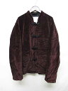 ユナイテッドアローズ UNITED ARROWS アンドサンズ チャイナジャケット ボルドー 上着 L