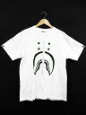 アベイシングエイプ A BATHING APE コラボ バウンティハンター シャークTシャツ半袖L白【ブランド古着ベクトル】【中古】180212 メンズ