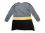 シューラルー SHOO・LA・RUE ニット ワンピース 長袖 カシミヤ混 グレー size LL 1230 レディース 【中古】【ベクトル 古着】 171230 ブランド古着ベクトルプレミアム店