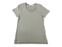 AZUL basic カットソー Tシャツ プルオーバー スリット 半袖 カーキ size M ◇ 0407 レディース 【中古】【ベクトル 古着】 180409 ブランド古着ベクトルプレミアム店