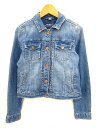 ギャップキッズ GAP KIDS デニムジャケット Gジャン USED加工 ストレッチ ブルー 160 キッズ 0610 レディース 【中古】【ベクトル 古着】 180610 ブランド古着ベクトルプレミアム店
