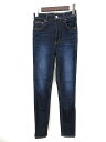 スライ SLY デニムパンツ ジーンズ スキニー USED加工 ストレッチ ブルー 24 0621 レディース 【中古】【ベクトル 古着】 180621 ブランド古着ベクトルプレミアム店