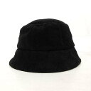 バケットハット 無地 タオル地 黒 ※SH 170629 レディース 【中古】【ベクトル 古着】 170629 ブランド古着ベクトルプレミアム店