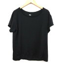 ユニクロ UNIQLO カットソー 半袖 T黒シャツ 黒 M ※ET 171012 レディース 【中古】【ベクトル 古着】 171012 ブランド古着ベクトルプレミアム店