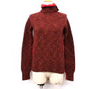 ツモリチサト TSUMORI CHISATO ニット セーター 長袖 タートル ウール 2 赤系 ※SK 171124 【中古】【ベクトル 古着】 171124 ブランド古着ベクトルプレミアム店