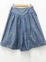 アンラシーネ enracine パンツ ガウチョ コットン 紺系 レディース 【中古】【ベクトル 古着】 170512 ブランド古着ベクトルプレミアム店