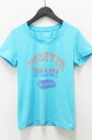 ダ ミス DA MISS フィットネス ウェア Tシャツ カットソー 半袖 ロゴ M 青 ブルー レディース 【中古】【ベクトル 古着】 170712 ブランド古着ベクトルプレミアム店