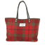 ハリスツイード Harris Tweed ハンド ショルダー バッグ トート チェック 赤系 レッド 鞄 レディース 【中古】【ベクトル 古着】 180729 ブランド古着ベクトルプレミアム店