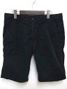 ユニクロ UNIQLO チノパンツ ハーフパンツ コットン 黒 ブラック M ☆☆O-6003 メンズ 【ベクトル 古着】【中古】 160108