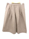 ユニクロ UNIQLO ガウチョ ワイド パンツ ウエストゴム ベージュ XL 大きいサイズ ストレッチ コットン X レディース 【中古】【ベクトル 古着】 170616 ブランド古着ベクトルプレミアム店