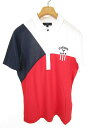 キャロウェイ CALLAWAY ポロシャツ トップス トリコロール ゴルフ GOLF 半袖 L ネイビー レッド ホワイト メンズ 【中古】【ベクトル 古着】 180407 ブランド古着ベクトルプレミアム店