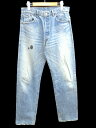 リーバイス ビンテージ クロージング LEVI'S VINTAGE CLOTHING デニム パンツ ストレート 83501 復刻 レプリカ 501 オイル加工 赤耳 黒カン スモールe 紙パッチ USED加工 コットン 34 青 ブルー メンズ 【中古】【ベクトル 古着】 180903 ブランド古着ベクトルプレミアム店