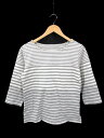 エディバウワー Eddie Bauer Tシャツ カットソー 長袖 ボートネック ボーダー M グレー レディース 【中古】【ベクトル 古着】 170106 ブランド古着ベクトルプレミアム店