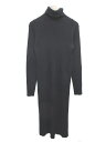 ユニクロ UNIQLO ニットワンピース ロング タートルネック 長袖 リブ L ネイビー レディース 【中古】【ベクトル 古着】 170311 ブランド古着ベクトルプレミアム店
