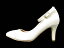 イマージュ iMAGE COLLECTION パンプス ストラップ フェイク スエード ポインテッドトゥ アンクル ストラップ レース 白 23.0cm レディース 【中古】【ベクトル 古着】 180111 ブランド古着ベクトルプレミアム店