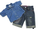 ギャップ GAP Kids デニム シャツ ジーンズ パンツ 2点 セット ブルー K-5348 レディース 【中古】【ベクトル 古着】 170331 ブランド古着ベクトルプレミアム店