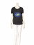 アクネ Acne Tシャツ カットソー 黒 青 XS トップス 半袖 レーヨン シルク プリント レディース 【中古】【ベクトル 古着】 ブランド古着ベクトルプレミアム店