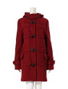 バレンシアガ BALENCIAGA ダッフルコート ロングコート 赤 レッド L アウター 46 ウール レーヨン レディース 【中古】【ベクトル 古着】 ブランド古着ベクトルプレミアム店