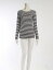 フィロディセタ Filo di Seta Tシャツ カットソー 黒 白 M トップス 長袖 ラウンドネック ボーダー 40 コットン100% 綿 レディース 【中古】【ベクトル 古着】 ブランド古着ベクトルプレミアム店