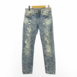 【中古】AMERICAN EAGLE OUTFITTERS <strong>アメリカンイーグル</strong> アウトフィッターズ ダメージデニム <strong>ジーンズ</strong> ストレッチ インディゴ 26インチ 約XS ■GY09 メンズ 【ベクトル 古着】 240329